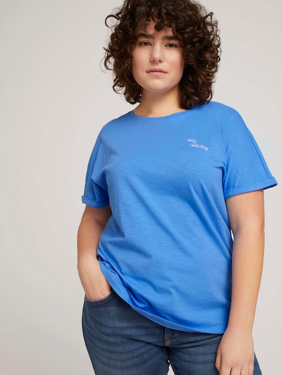 T-shirt made with organic cotton - Women - airblue T-shirt made with organic cotton - Women - airblue - 5 - My True Me