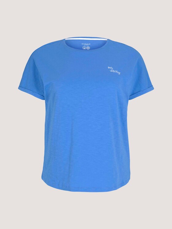 T-shirt made with organic cotton - Women - airblue T-shirt made with organic cotton - Women - airblue - 7 - My True Me