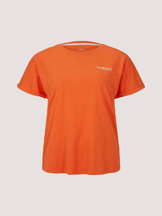 T-shirt made with organic cotton - Women - sundowner red T-shirt made with organic cotton - Women - sundowner red - 7 - My True Me