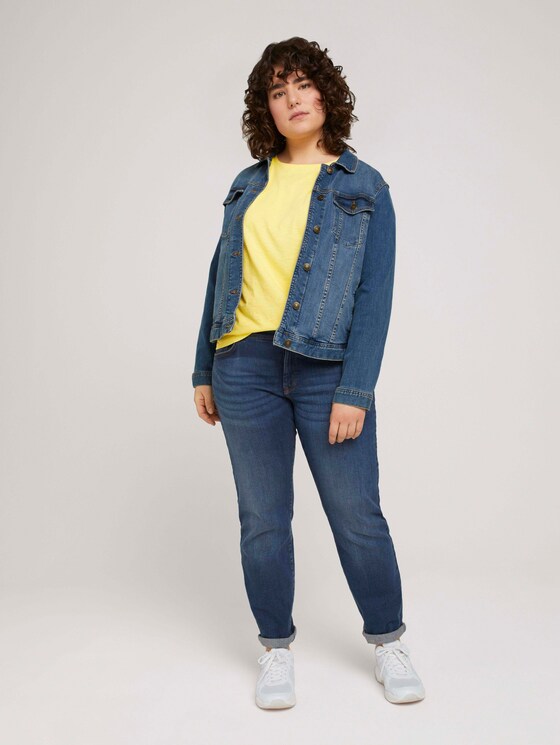 T-shirt with small embroidery - Women - mellow yellow T-shirt with small embroidery - Women - mellow yellow - 3 - My True Me