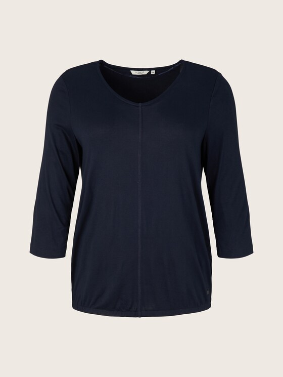 Curvy - 3/4 Arm Shirt mit LENZING™ ECOVERO™ - Frauen - Sky Captain Blue Curvy - 3/4 Arm Shirt mit LENZING™ ECOVERO™ - Frauen - Sky Captain Blue - 7 - My True Me