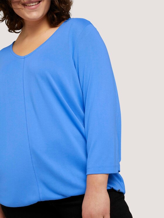 3/4 Arm Shirt mit elastischem Bund - Frauen - Marina Bay Blue 3/4 Arm Shirt mit elastischem Bund - Frauen - Marina Bay Blue - 9 - My True Me