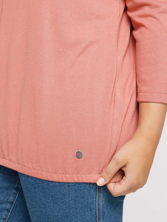 Curvy - 3/4 Arm Shirt mit LENZING™ ECOVERO™ - Frauen - dusty rose pink melange Curvy - 3/4 Arm Shirt mit LENZING™ ECOVERO™ - Frauen - dusty rose pink melange - 10 - My True Me