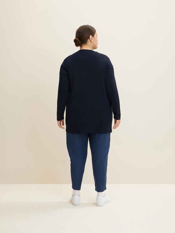 Shirt Cardigan mit Taschen - Frauen - Sky Captain Blue Shirt Cardigan mit Taschen - Frauen - Sky Captain Blue - 2 - My True Me