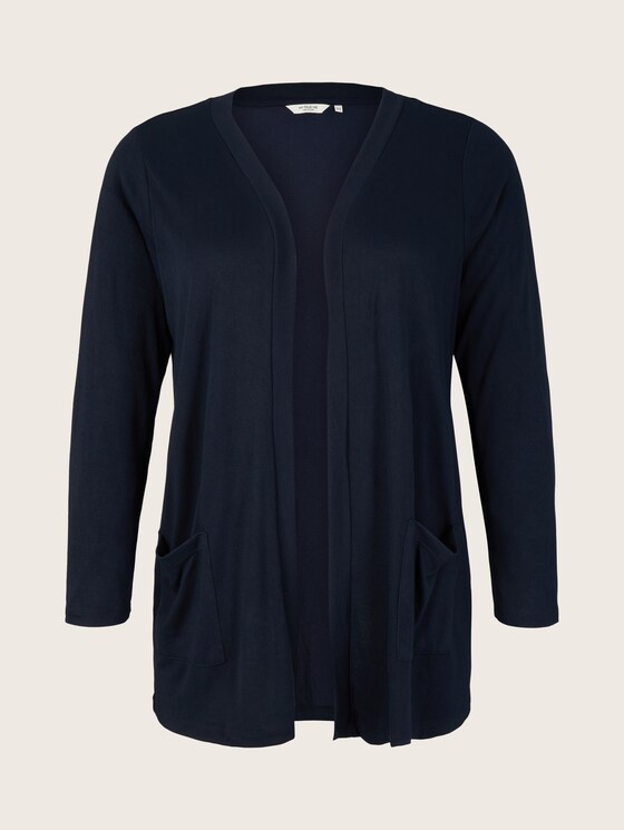 Shirt Cardigan mit Taschen - Frauen - Sky Captain Blue Shirt Cardigan mit Taschen - Frauen - Sky Captain Blue - 7 - My True Me