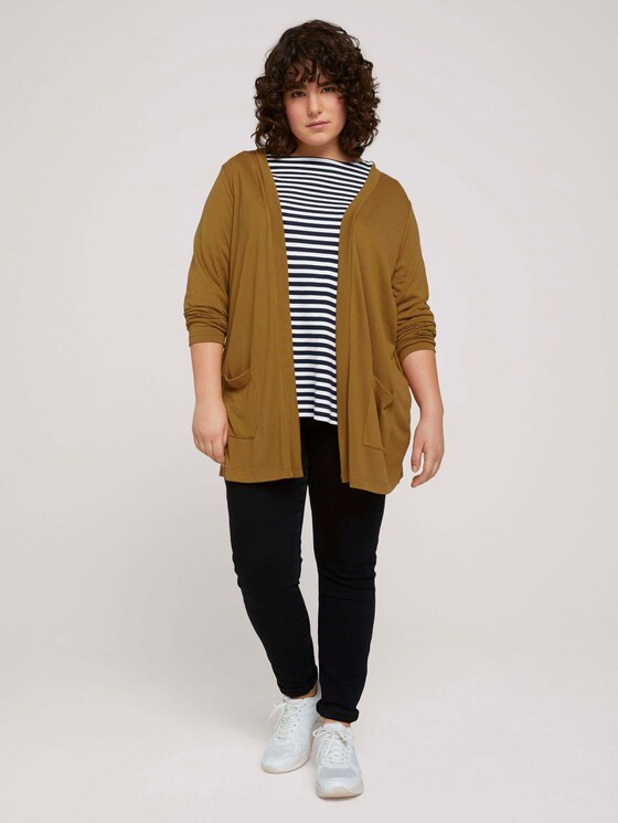 Shirt Cardigan mit Taschen - Frauen - California Umber Shirt Cardigan mit Taschen - Frauen - California Umber - 3 - My True Me