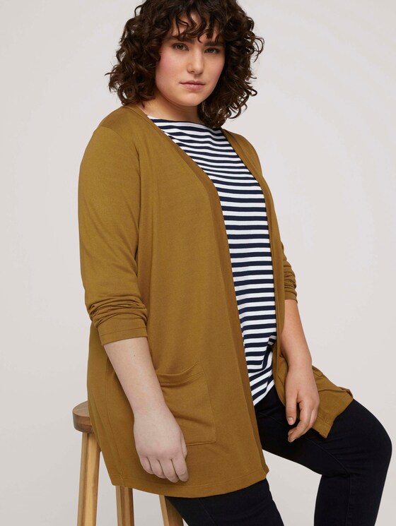 Shirt Cardigan mit Taschen - Frauen - California Umber Shirt Cardigan mit Taschen - Frauen - California Umber - 5 - My True Me
