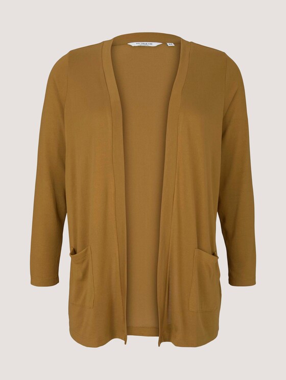 Shirt Cardigan mit Taschen - Frauen - California Umber Shirt Cardigan mit Taschen - Frauen - California Umber - 7 - My True Me