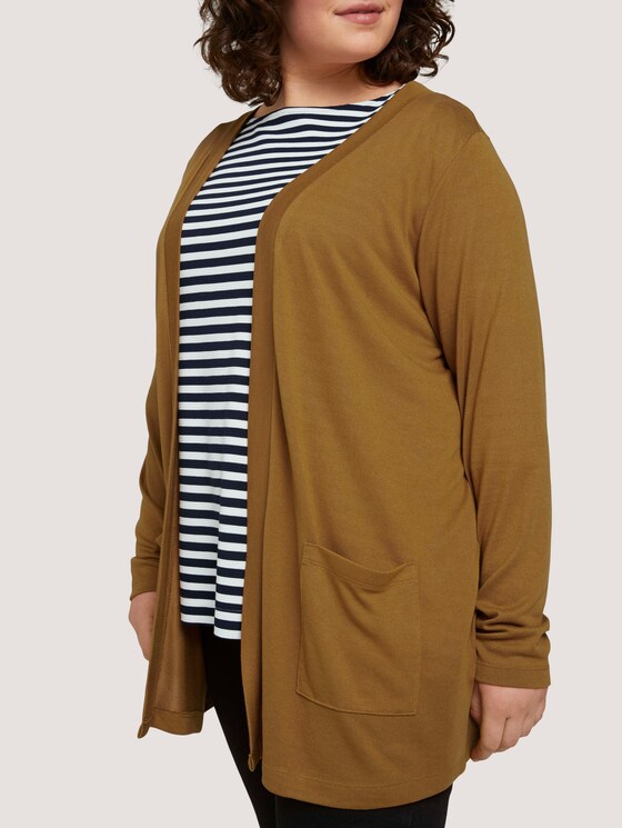 Shirt Cardigan mit Taschen - Frauen - California Umber Shirt Cardigan mit Taschen - Frauen - California Umber - 9 - My True Me