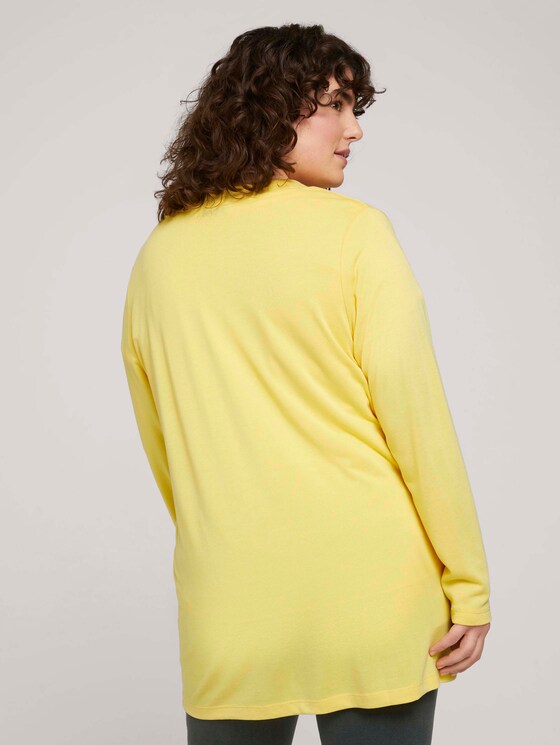 Shirt Cardigan mit LENZING™ ECOVERO™ und Taschen - Frauen - mellow yellow Shirt Cardigan mit LENZING™ ECOVERO™ und Taschen - Frauen - mellow yellow - 2 - My True Me