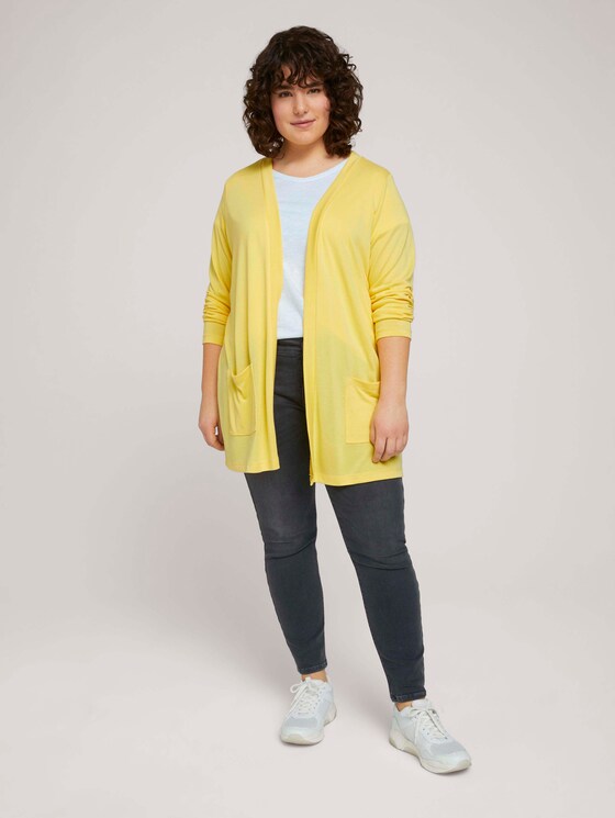 Shirt Cardigan mit LENZING™ ECOVERO™ und Taschen - Frauen - mellow yellow Shirt Cardigan mit LENZING™ ECOVERO™ und Taschen - Frauen - mellow yellow - 3 - My True Me