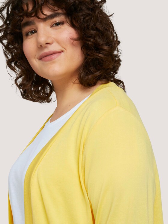 Shirt Cardigan mit LENZING™ ECOVERO™ und Taschen - Frauen - mellow yellow Shirt Cardigan mit LENZING™ ECOVERO™ und Taschen - Frauen - mellow yellow - 9 - My True Me