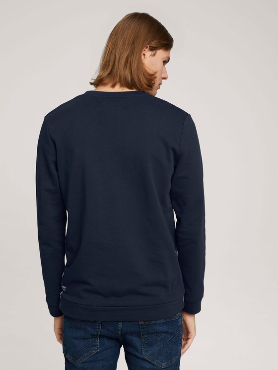 Sweatshirt mit Bündchen - Männer - Sky Captain Blue Sweatshirt mit Bündchen - Männer - Sky Captain Blue - 2 - TOM TAILOR Denim