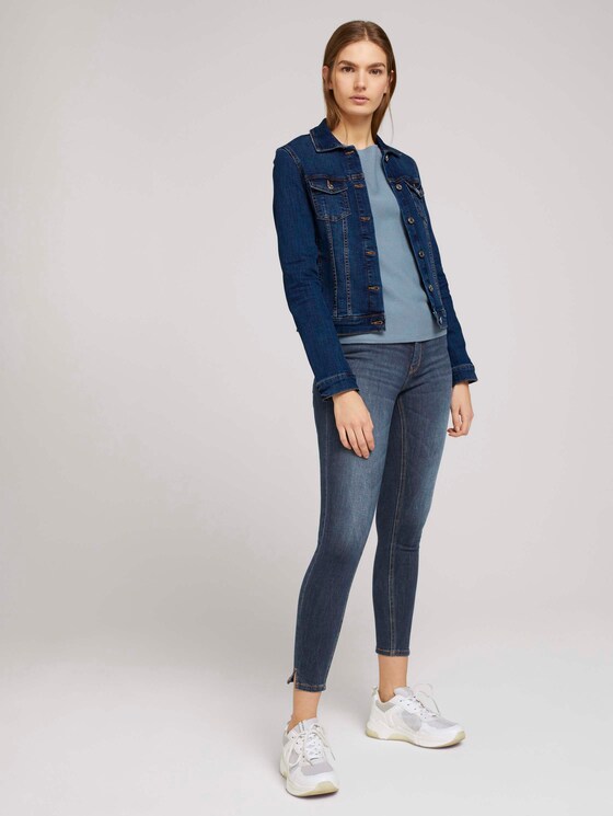 Strukturierter Pullover mit Bio-Baumwolle - Frauen - soft mid blue Strukturierter Pullover mit Bio-Baumwolle - Frauen - soft mid blue - 3 - TOM TAILOR Denim