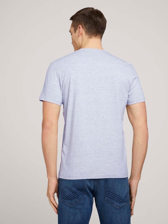 T-Shirt mit Bio-Baumwolle - Männer - Light Stone Grey Melange T-Shirt mit Bio-Baumwolle - Männer - Light Stone Grey Melange - 2 - TOM TAILOR
