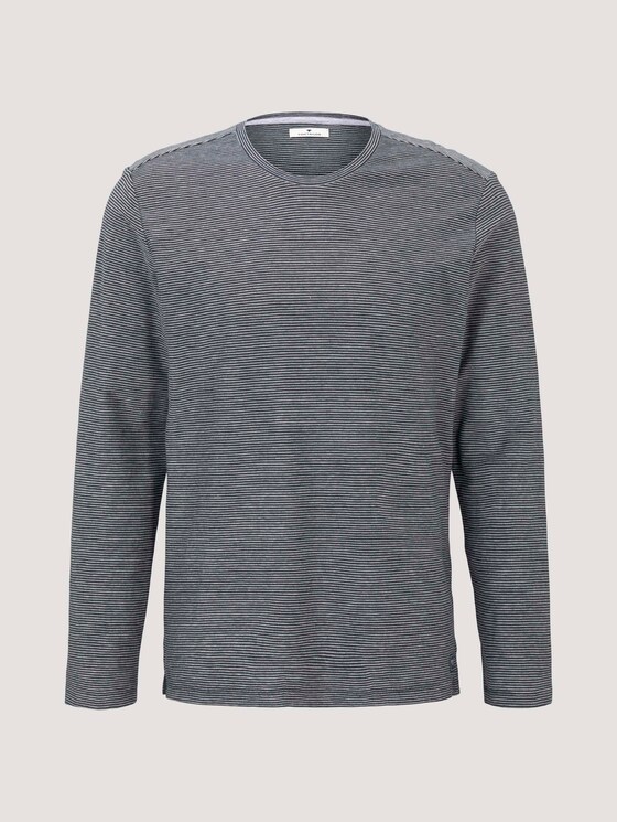 gestreiftes Langarmshirt - Männer - Dark Blue gestreiftes Langarmshirt - Männer - Dark Blue - 7 - TOM TAILOR