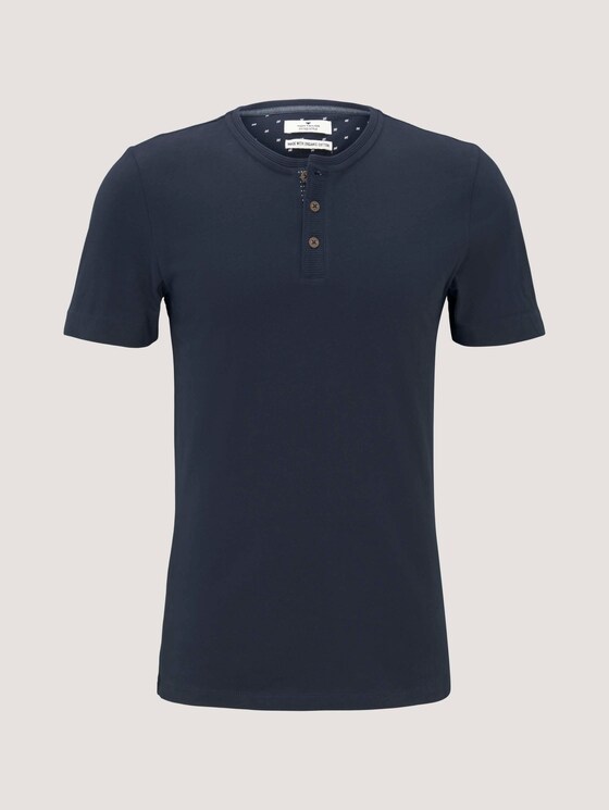 T-Shirt mit Bio-Baumwolle - Männer - Dark Blue T-Shirt mit Bio-Baumwolle - Männer - Dark Blue - 7 - TOM TAILOR