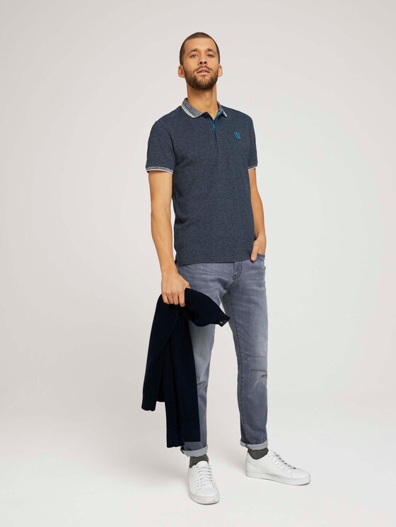Poloshirt mit Logoprint - Männer - Dark Blue Poloshirt mit Logoprint - Männer - Dark Blue - 3 - TOM TAILOR