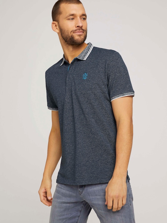Poloshirt mit Logoprint - Männer - Dark Blue Poloshirt mit Logoprint - Männer - Dark Blue - 5 - TOM TAILOR