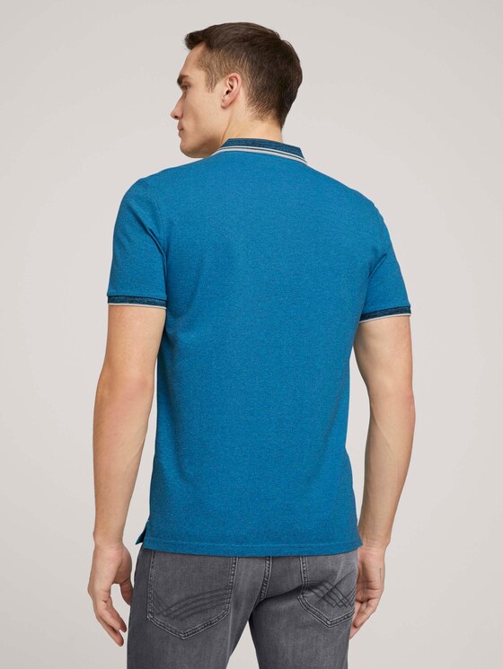 Poloshirt mit Logoprint - Männer - bright ibiza blue Poloshirt mit Logoprint - Männer - bright ibiza blue - 2 - TOM TAILOR