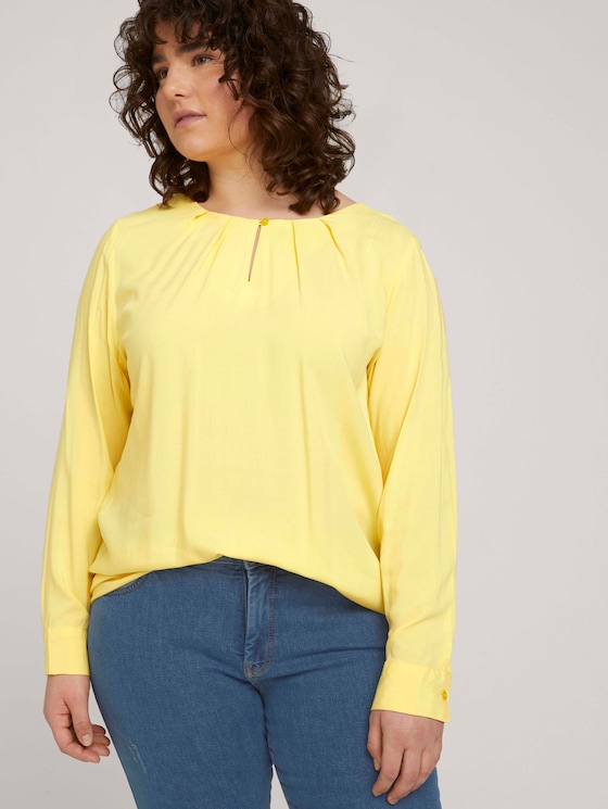 Bluse mit Faltendetails - Frauen - mellow yellow Bluse mit Faltendetails - Frauen - mellow yellow - 5 - My True Me