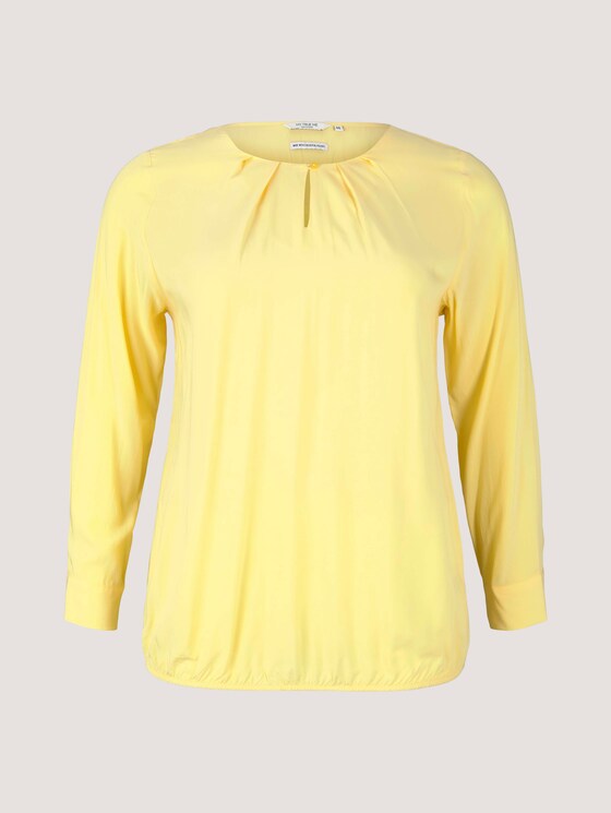 Bluse mit Faltendetails - Frauen - mellow yellow Bluse mit Faltendetails - Frauen - mellow yellow - 7 - My True Me