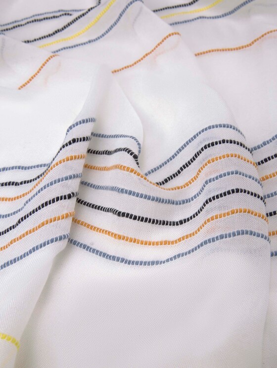 gestreifter Schal - Frauen - creme blue yellow stripe gestreifter Schal - Frauen - creme blue yellow stripe - 9 - TOM TAILOR Denim