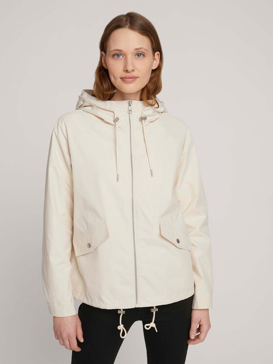 Übergangsjacke mit recyceltem Polyester - Frauen - light beige Übergangsjacke mit recyceltem Polyester - Frauen - light beige - 1 - TOM TAILOR Denim