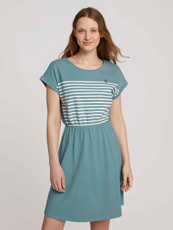 Jersey Minikleid - Frauen - Mineral Stone Blue Jersey Minikleid - Frauen - Mineral Stone Blue - 1 - TOM TAILOR Denim