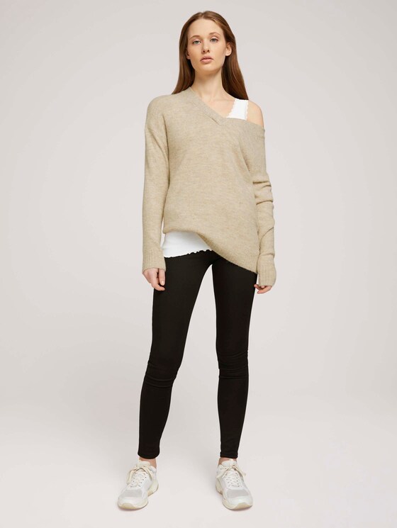 geripptes Top - Frauen - Gardenia White geripptes Top - Frauen - Gardenia White - 3 - TOM TAILOR Denim