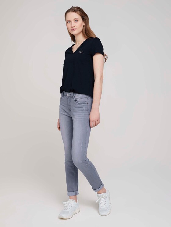 T-Shirt mit Bio-Baumwolle - Frauen - Sky Captain Blue T-Shirt mit Bio-Baumwolle - Frauen - Sky Captain Blue - 3 - TOM TAILOR Denim