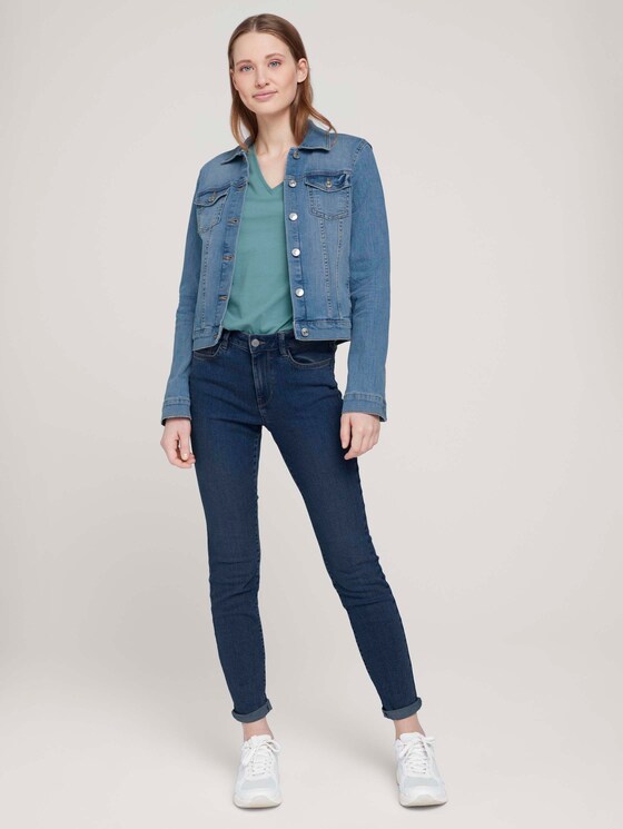 T-Shirt mit Bio-Baumwolle - Frauen - Mineral Stone Blue T-Shirt mit Bio-Baumwolle - Frauen - Mineral Stone Blue - 3 - TOM TAILOR Denim