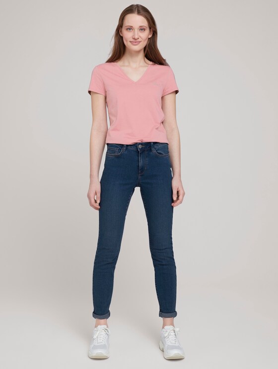 T-Shirt mit Bio-Baumwolle - Frauen - cozy rose T-Shirt mit Bio-Baumwolle - Frauen - cozy rose - 3 - TOM TAILOR Denim