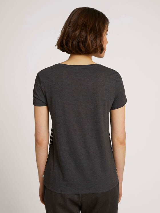 T-Shirt aus Bio-Baumwolle - Frauen - Shale Grey Melange T-Shirt aus Bio-Baumwolle - Frauen - Shale Grey Melange - 2 - TOM TAILOR Denim