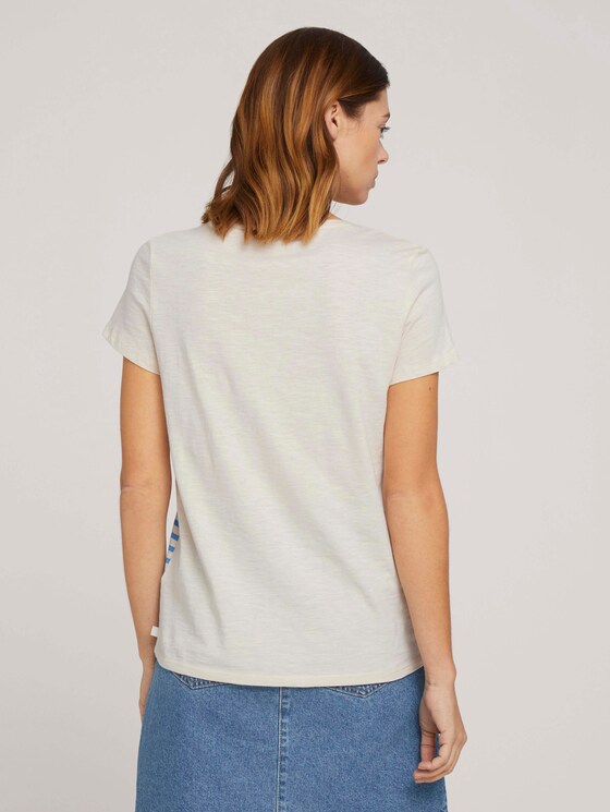 T-Shirt aus Bio-Baumwolle - Frauen - soft creme beige T-Shirt aus Bio-Baumwolle - Frauen - soft creme beige - 2 - TOM TAILOR Denim