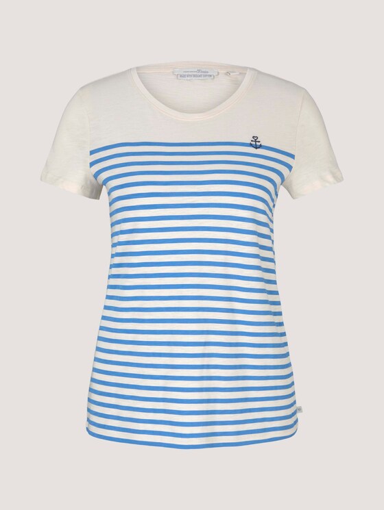 T-Shirt aus Bio-Baumwolle - Frauen - soft creme beige T-Shirt aus Bio-Baumwolle - Frauen - soft creme beige - 7 - TOM TAILOR Denim