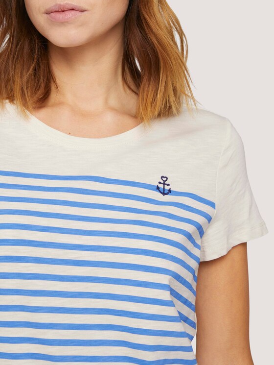 T-Shirt aus Bio-Baumwolle - Frauen - soft creme beige T-Shirt aus Bio-Baumwolle - Frauen - soft creme beige - 9 - TOM TAILOR Denim