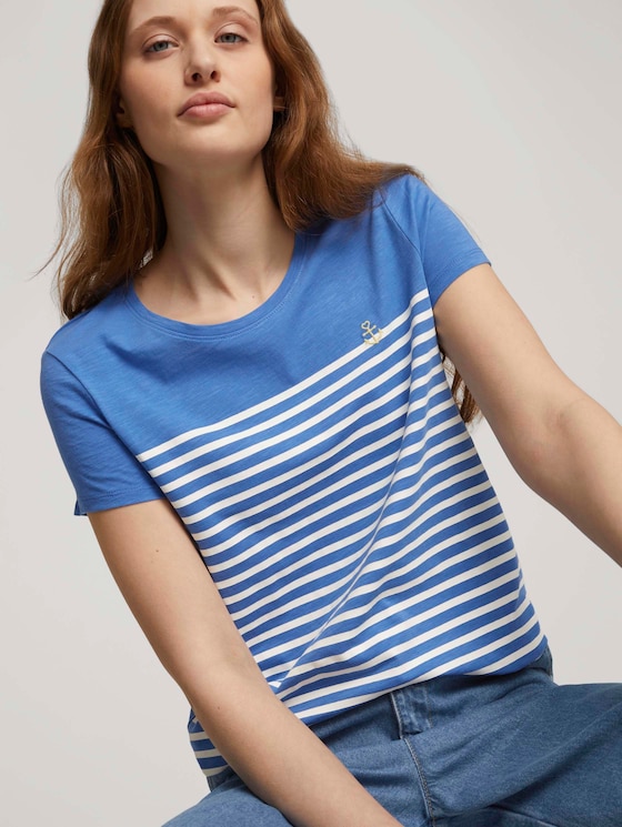 T-Shirt aus Bio-Baumwolle - Frauen - mid blue T-Shirt aus Bio-Baumwolle - Frauen - mid blue - 5 - TOM TAILOR Denim