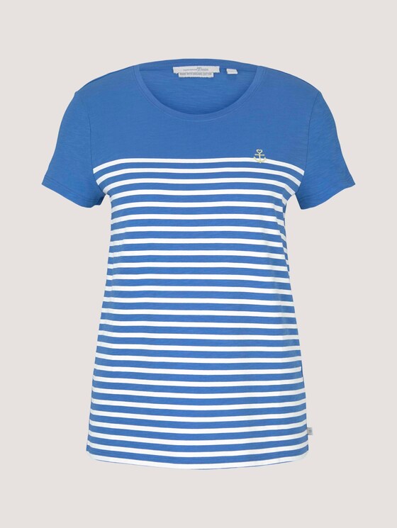 T-Shirt aus Bio-Baumwolle - Frauen - mid blue T-Shirt aus Bio-Baumwolle - Frauen - mid blue - 7 - TOM TAILOR Denim