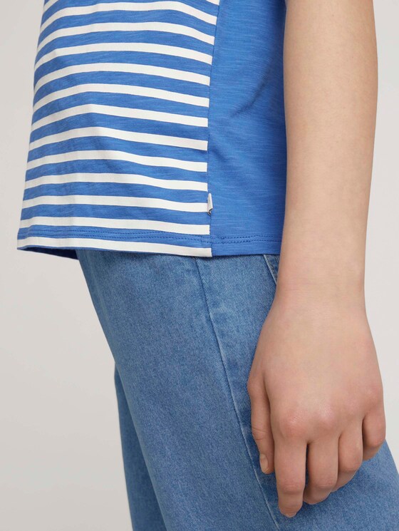 T-Shirt aus Bio-Baumwolle - Frauen - mid blue T-Shirt aus Bio-Baumwolle - Frauen - mid blue - 9 - TOM TAILOR Denim