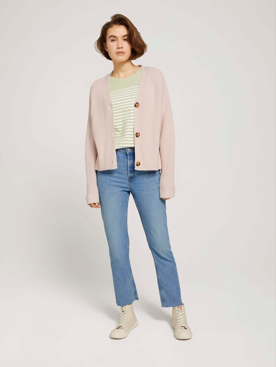 T-Shirt aus Bio-Baumwolle - Frauen - light dusty green T-Shirt aus Bio-Baumwolle - Frauen - light dusty green - 3 - TOM TAILOR Denim