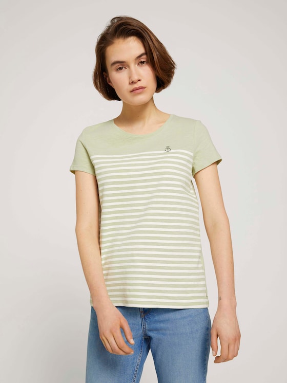 T-Shirt aus Bio-Baumwolle - Frauen - light dusty green T-Shirt aus Bio-Baumwolle - Frauen - light dusty green - 5 - TOM TAILOR Denim