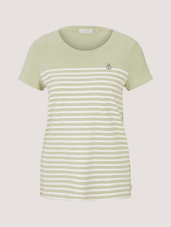 T-Shirt aus Bio-Baumwolle - Frauen - light dusty green T-Shirt aus Bio-Baumwolle - Frauen - light dusty green - 7 - TOM TAILOR Denim