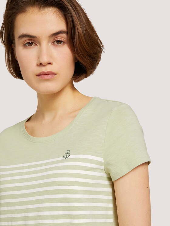 T-Shirt aus Bio-Baumwolle - Frauen - light dusty green T-Shirt aus Bio-Baumwolle - Frauen - light dusty green - 9 - TOM TAILOR Denim