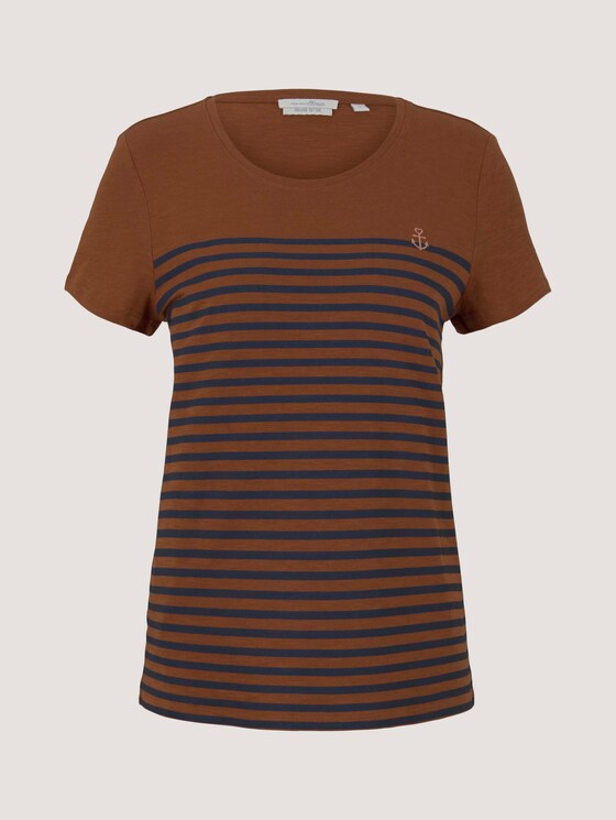 T-Shirt aus Bio-Baumwolle - Frauen - amber brown T-Shirt aus Bio-Baumwolle - Frauen - amber brown - 7 - TOM TAILOR Denim