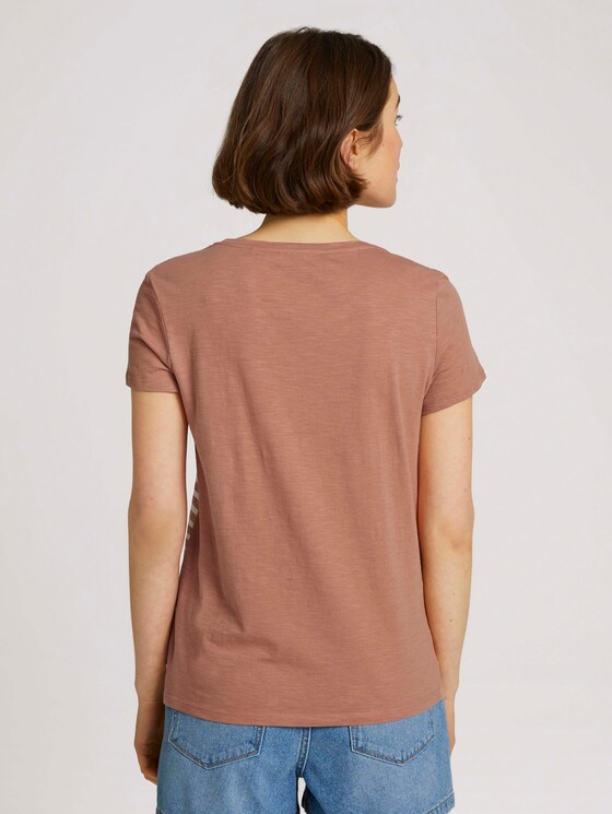 T-Shirt aus Bio-Baumwolle - Frauen - clay rose T-Shirt aus Bio-Baumwolle - Frauen - clay rose - 2 - TOM TAILOR Denim