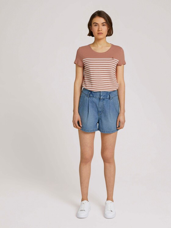 T-Shirt aus Bio-Baumwolle - Frauen - clay rose T-Shirt aus Bio-Baumwolle - Frauen - clay rose - 3 - TOM TAILOR Denim