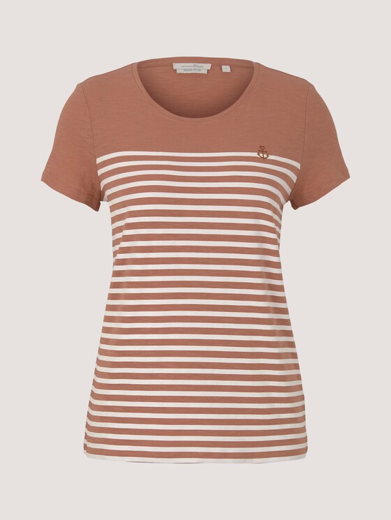 T-Shirt aus Bio-Baumwolle - Frauen - clay rose T-Shirt aus Bio-Baumwolle - Frauen - clay rose - 7 - TOM TAILOR Denim