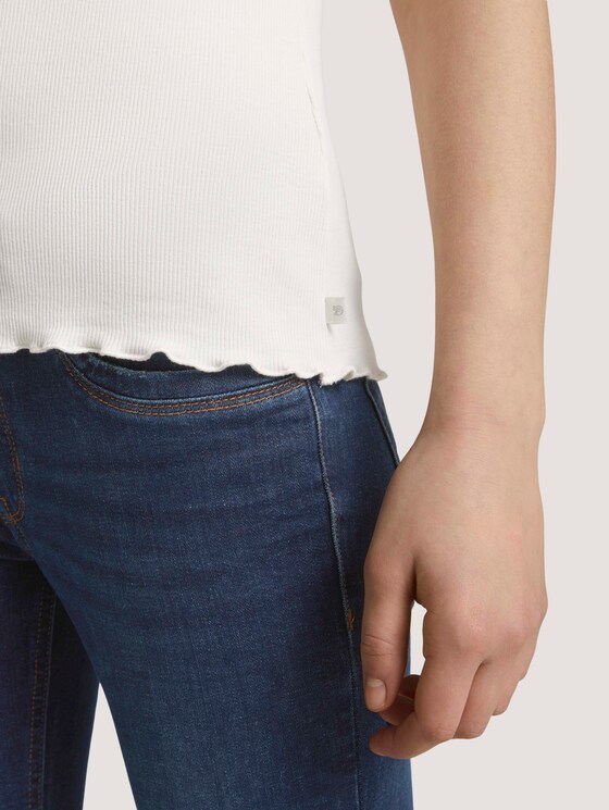 Tshirt mit gekräuseltem Saum - Frauen - Gardenia White Tshirt mit gekräuseltem Saum - Frauen - Gardenia White - 9 - TOM TAILOR Denim