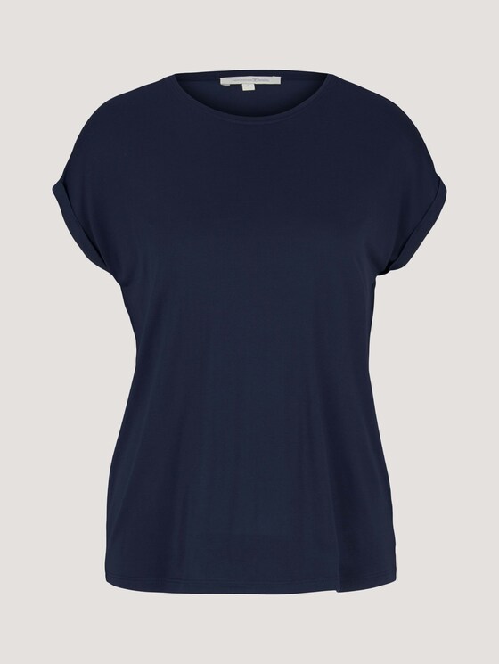 Fließendes Basic T-Shirt - Frauen - Sky Captain Blue Fließendes Basic T-Shirt - Frauen - Sky Captain Blue - 7 - TOM TAILOR Denim